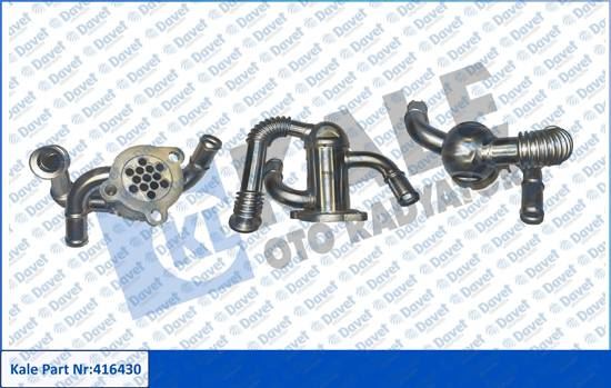 KALE 416430 Egr Sogutucu Fiat Doblo - Fiorino - Linea - Punto - Alfa Romeo Mito 1.3mtj 08>10 - Opel Combo - Corsa C - Corsa D 04>14